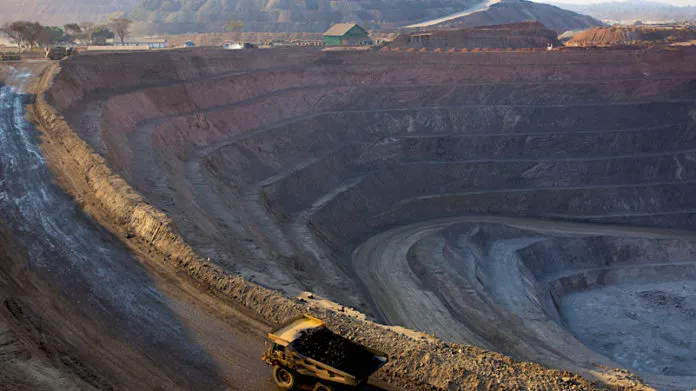 What does the DRC export most from mining?